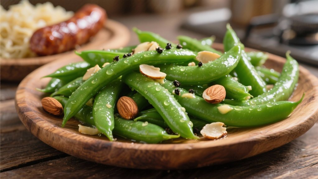 steamed green beans complement kielbasa