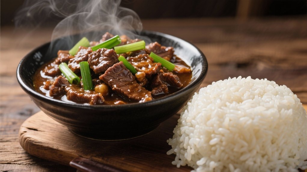 steamed rice enhances flavors