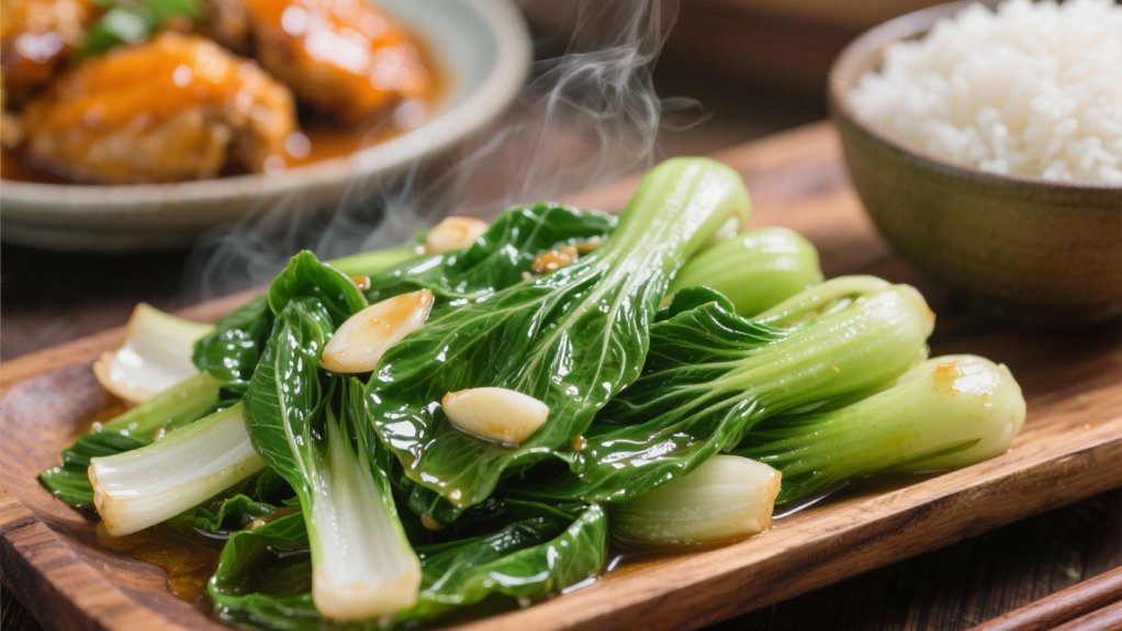 stir fried bok choy technique