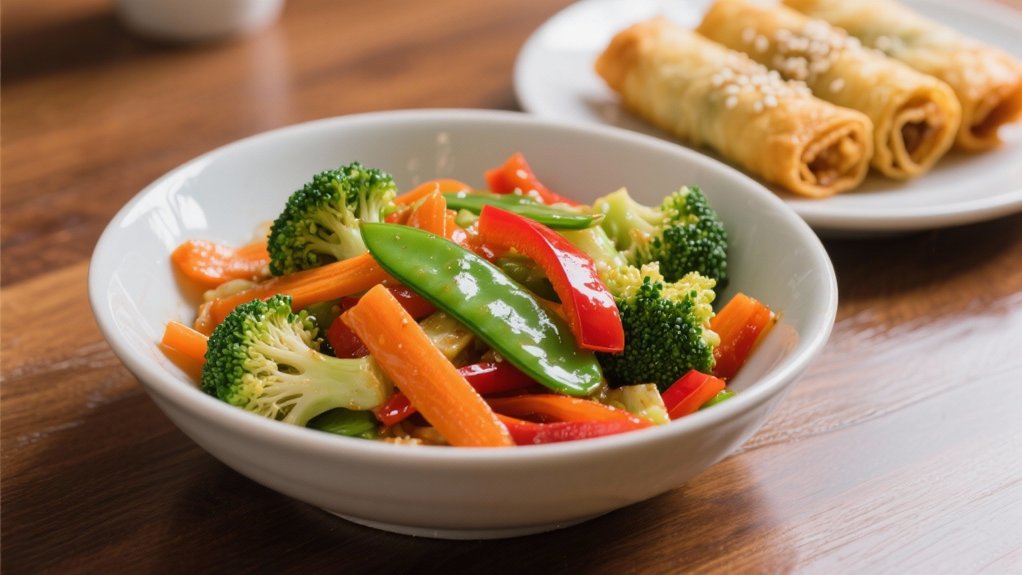 stir fried colorful vegetable medley