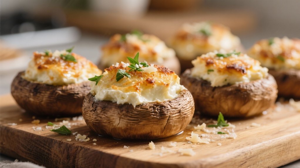 stuffed mushrooms with ricotta