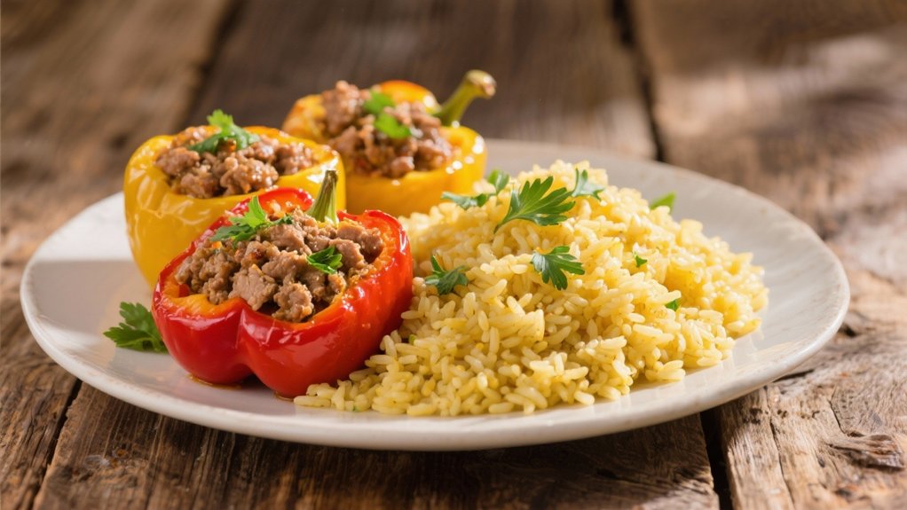stuffed peppers with turkey