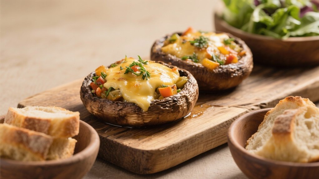 stuffed portobello mushroom delight