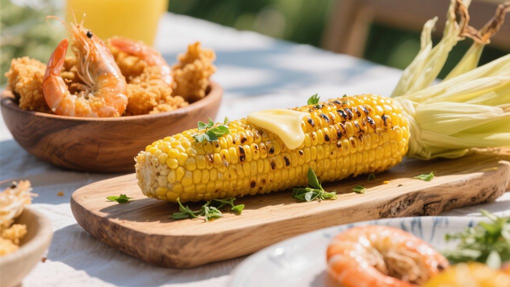 summer corn with shrimp