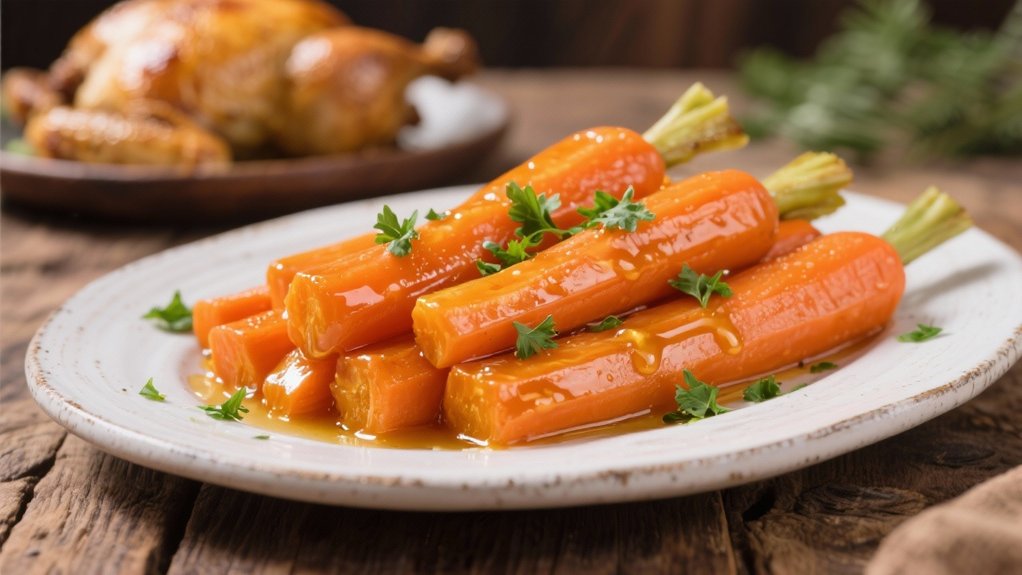 sweet and savory carrots