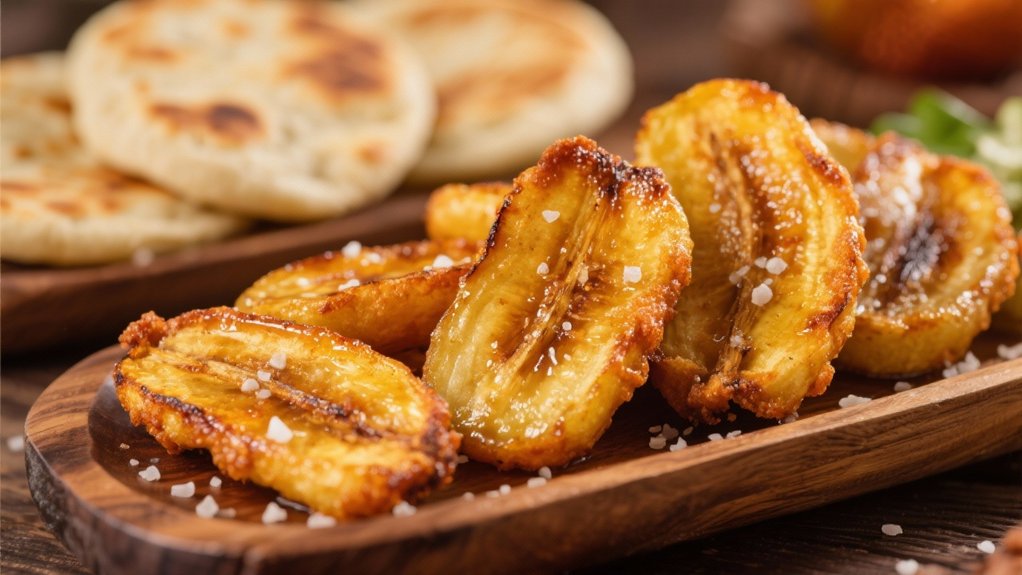 sweet caramelized plantain bites