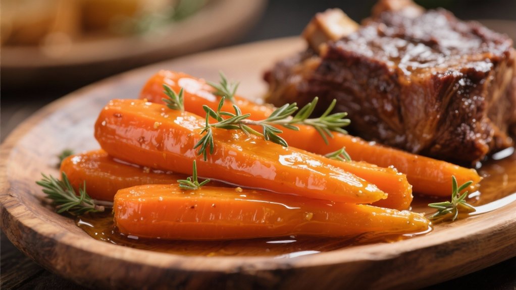 sweet colorful carrot side