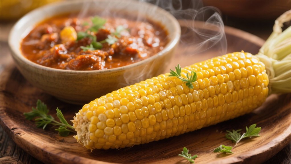 sweet corn complements etouffee