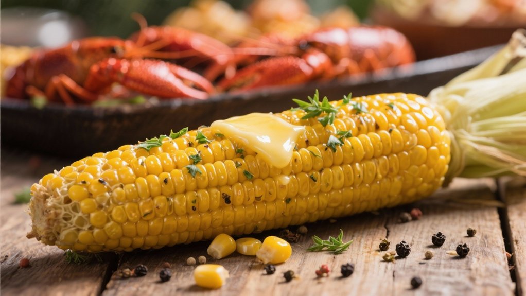 sweet corn with butter