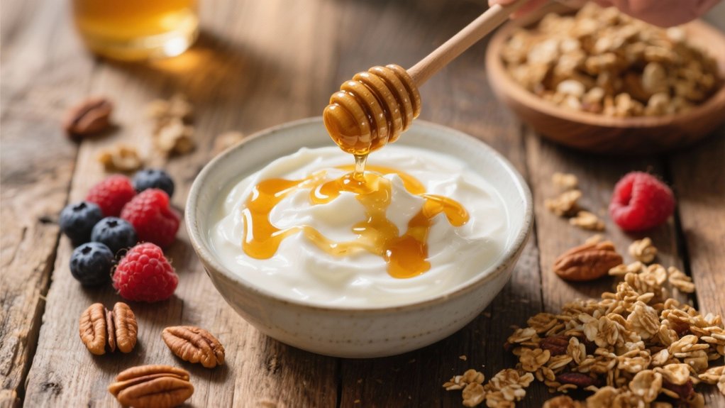 sweet drizzles enhance yogurt