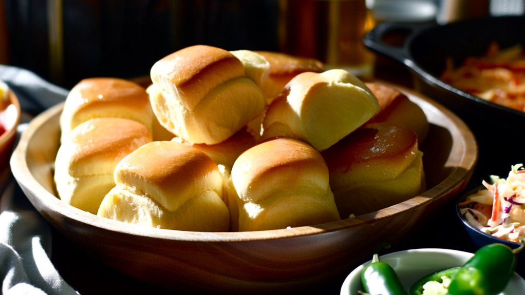 sweet fluffy honey rolls