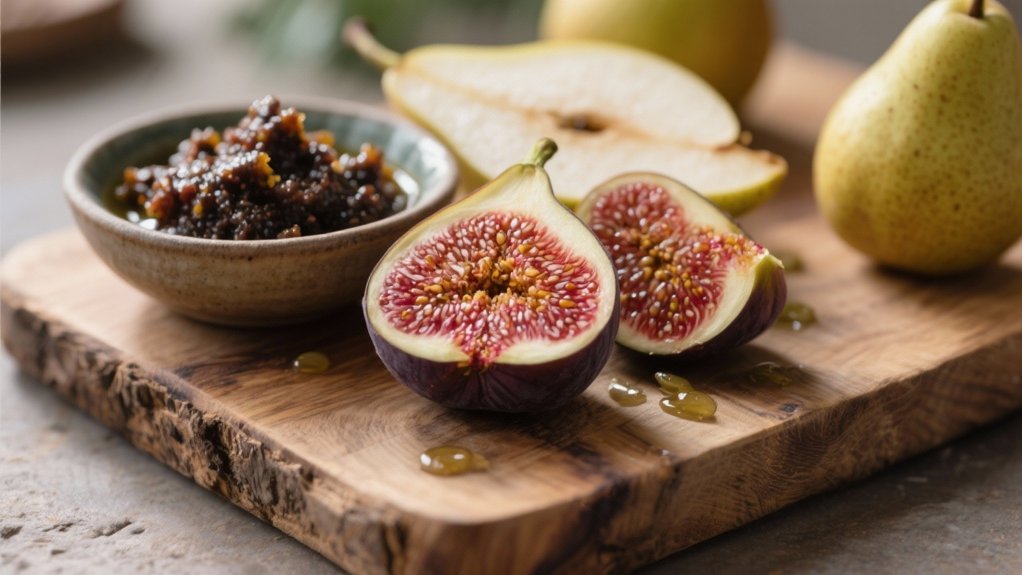 sweet fruit and tapenade