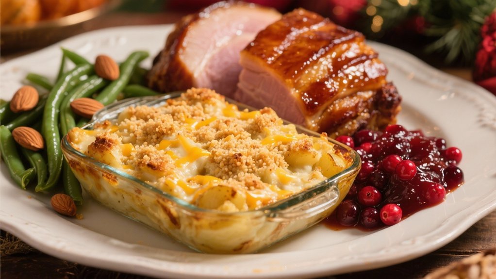 sweet ham and potatoes