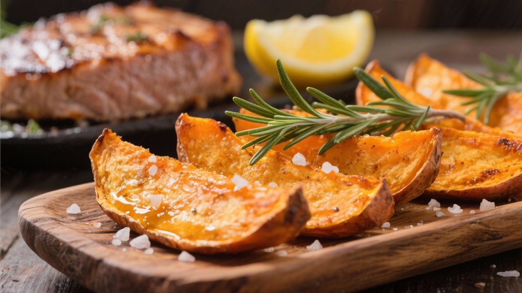 sweet potato wedge preparation