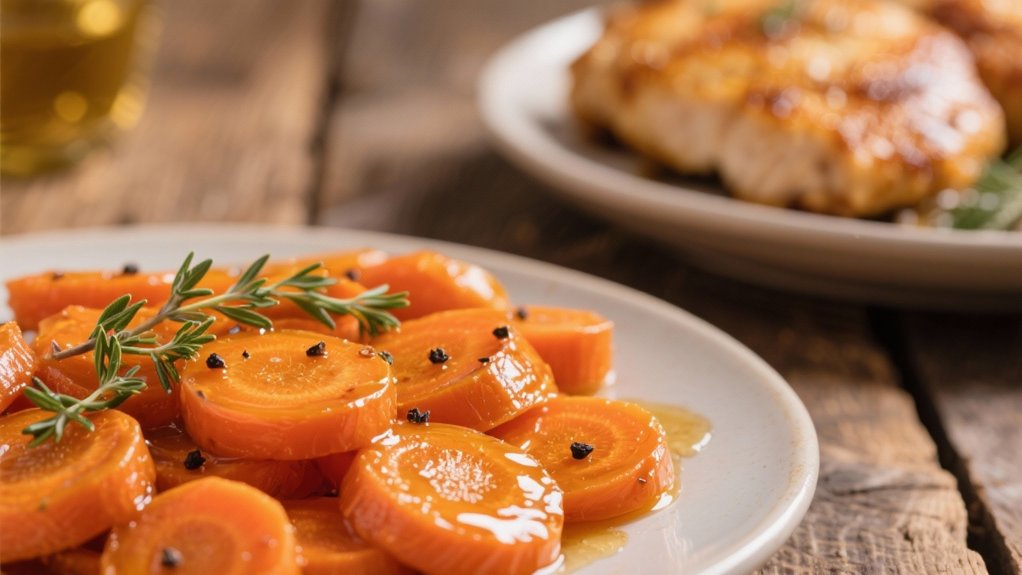 sweet savory carrots glazed