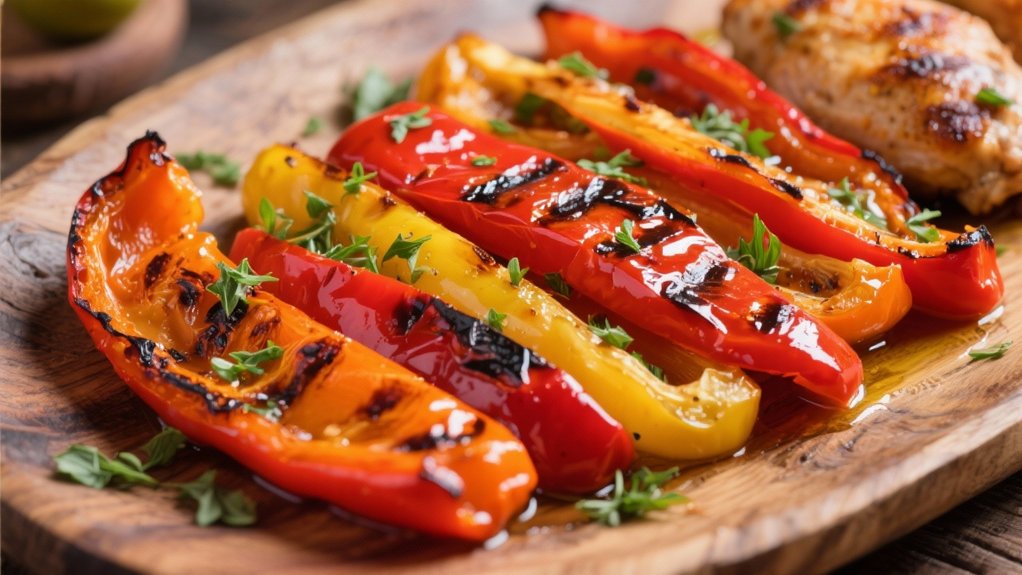 sweet smoky roasted peppers