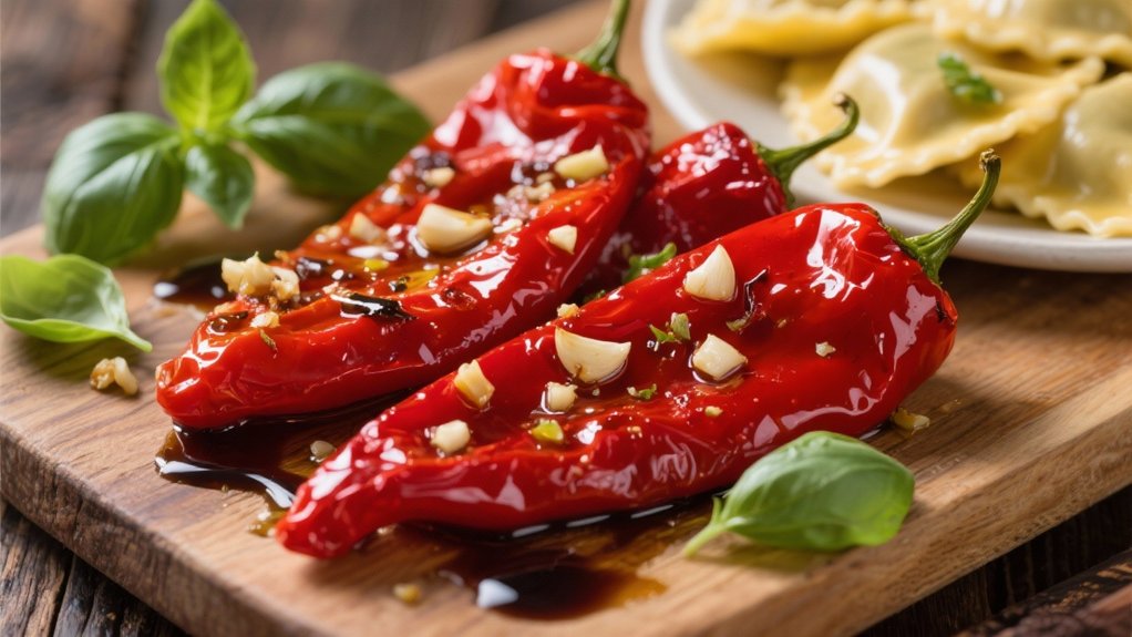sweet smoky roasted peppers