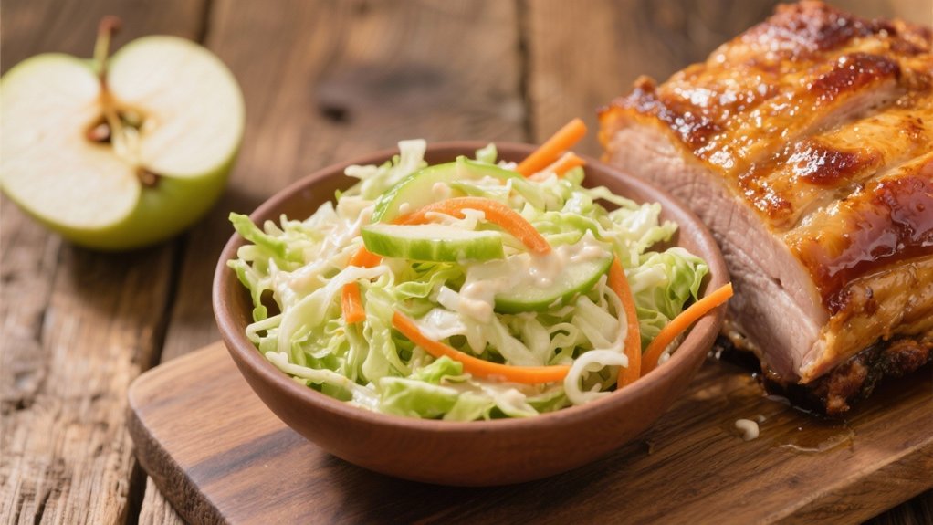 sweet tangy apple coleslaw