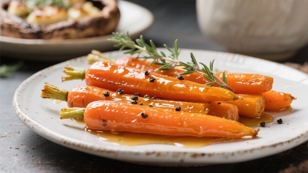sweet tender honey carrots