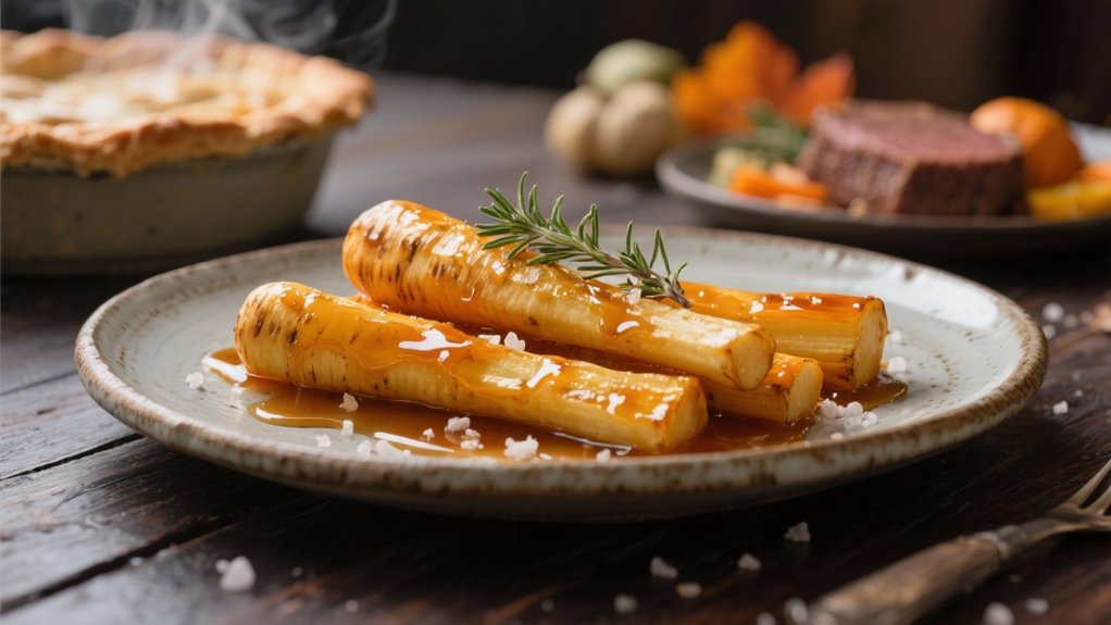 sweet tender roasted parsnips