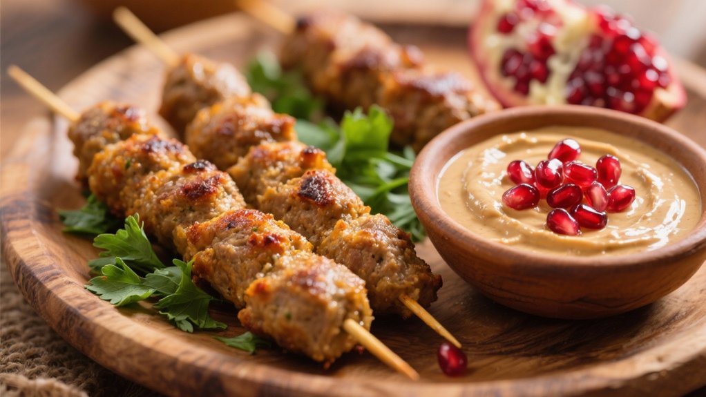 tahini sauce enhances kofta