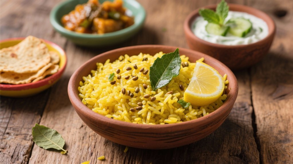 tangy aromatic lemon rice