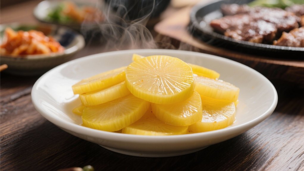 tangy contrast enhances bulgogi