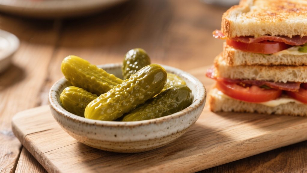 tangy crisp pickles enhance