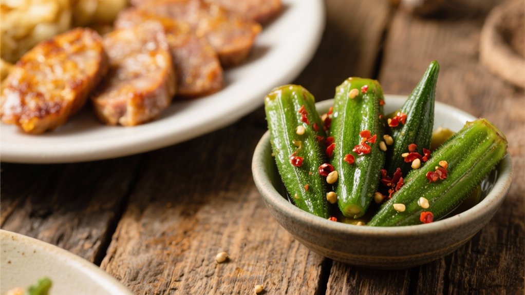 tangy crunch complements boudin