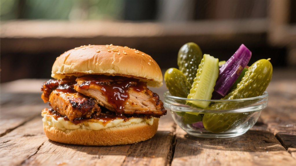 tangy crunch enhances bbq