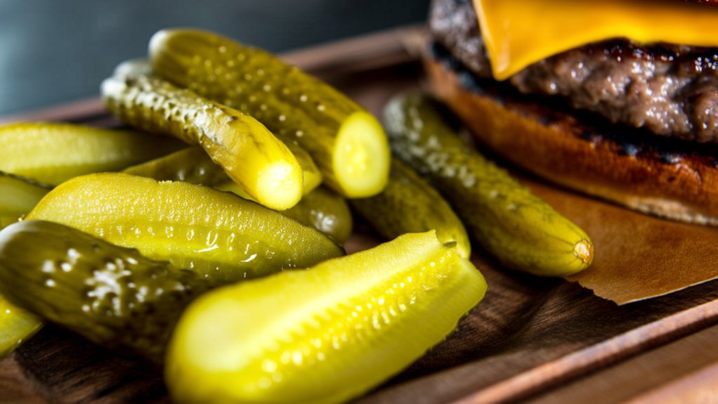 tangy crunch for burgers