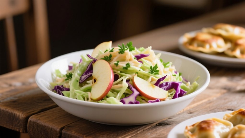 tangy crunchy apple slaw