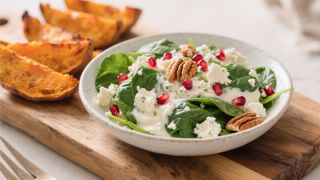tangy goat cheese salad