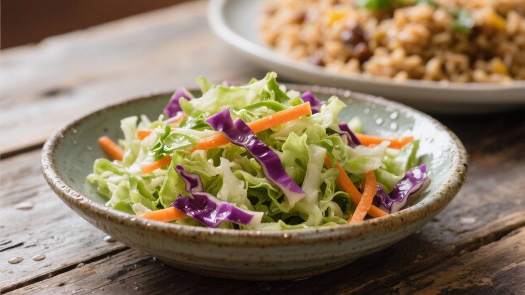 tangy pickled cabbage slaw