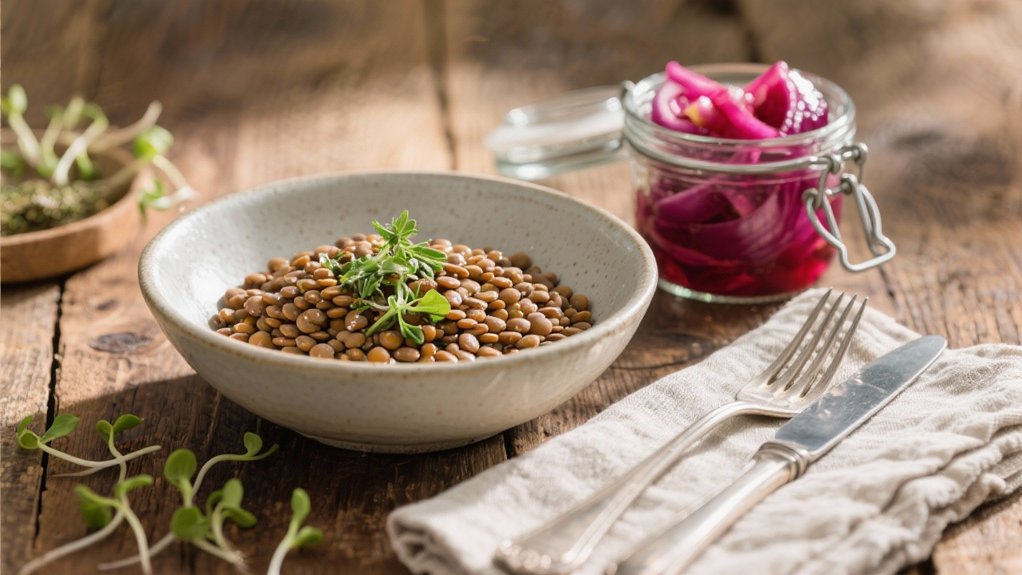 tangy pickled onions enhance meals