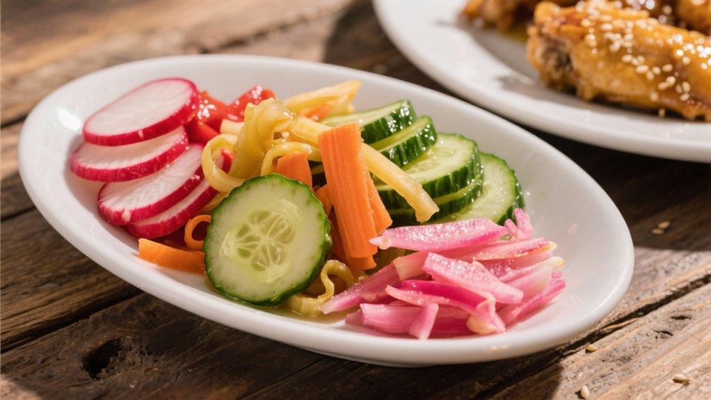 tangy pickled vegetable accompaniments
