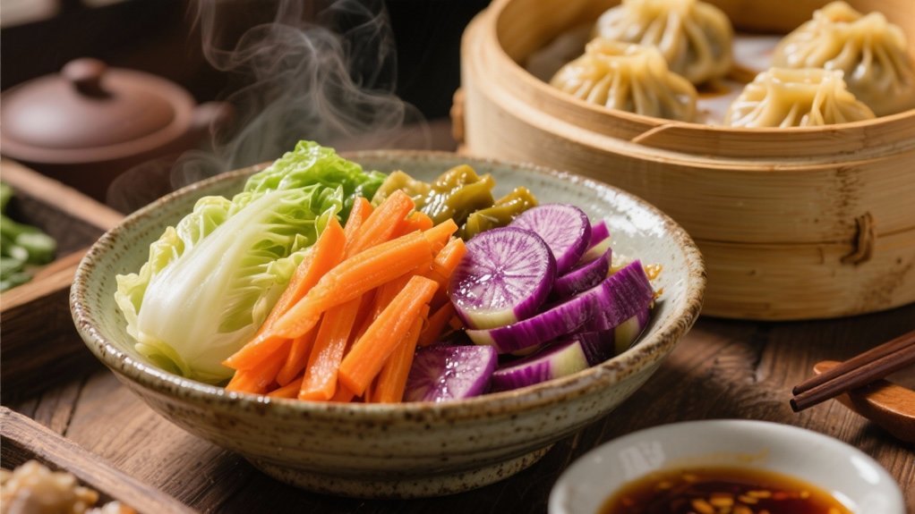 tangy pickled vegetable accompaniments