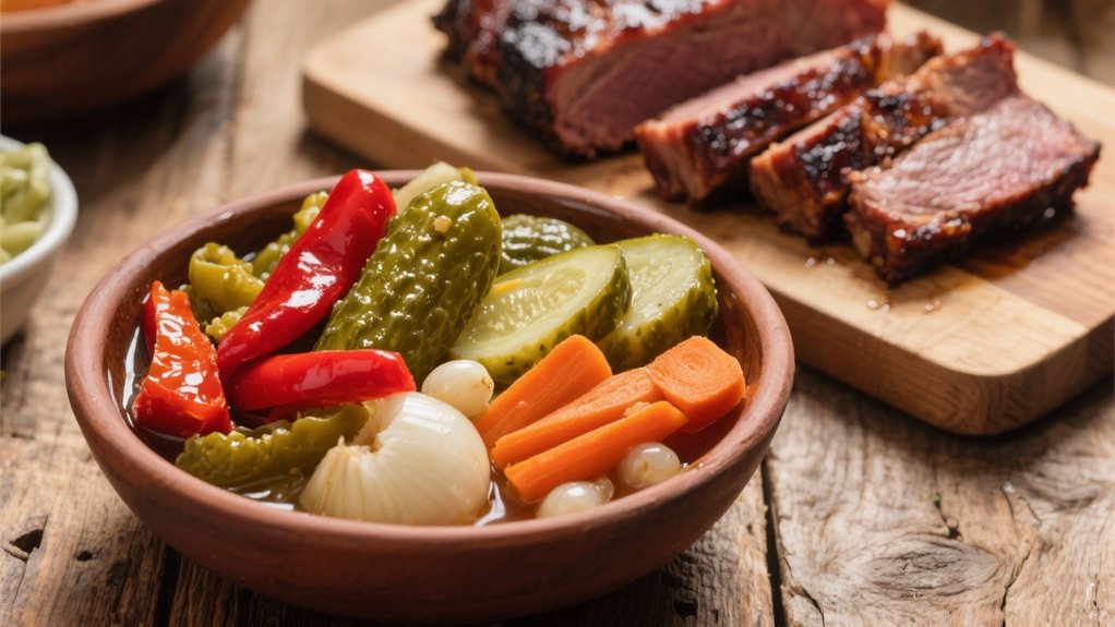 tangy pickled vegetable pairings