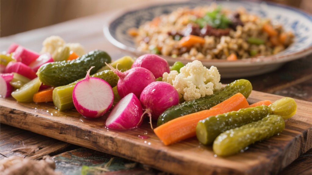 tangy pickled vegetables brighten meals
