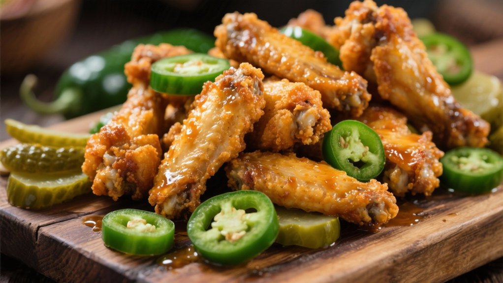 tangy pickles and jalape os