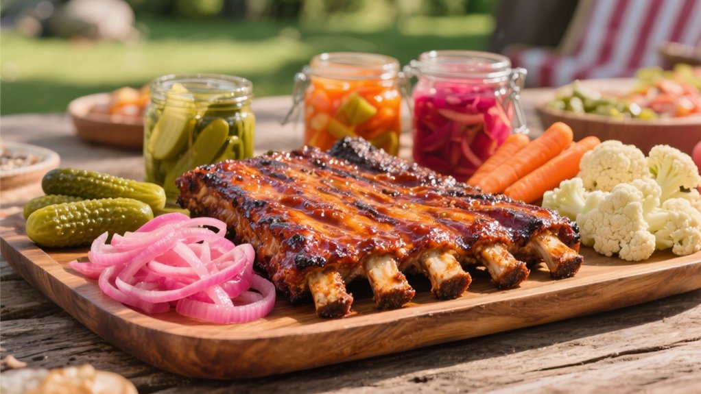 tangy pickles enhance bbq