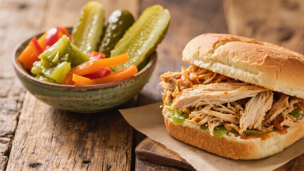 tangy pickles enhance sandwiches