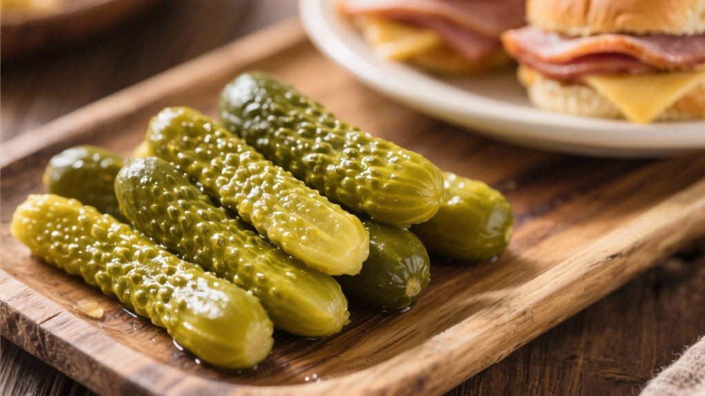 tangy pickles enhance sliders