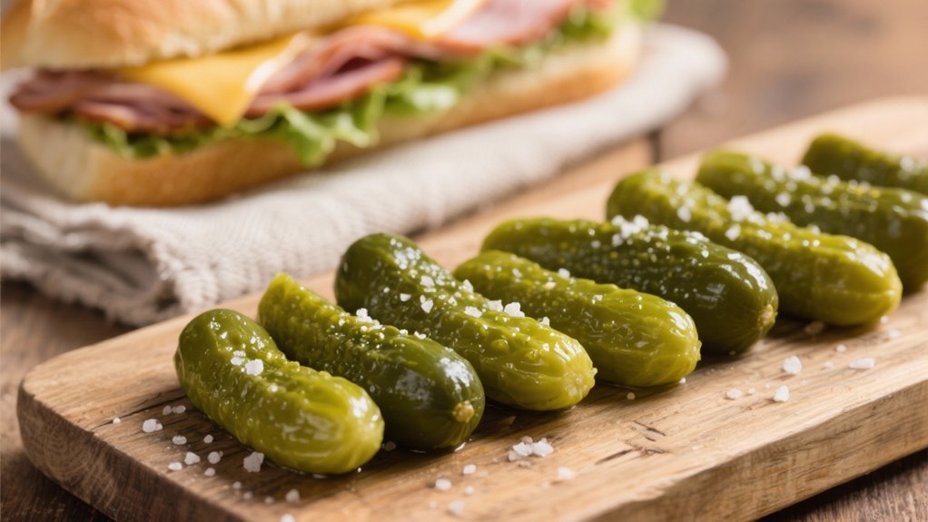 tangy pickles enhance subs