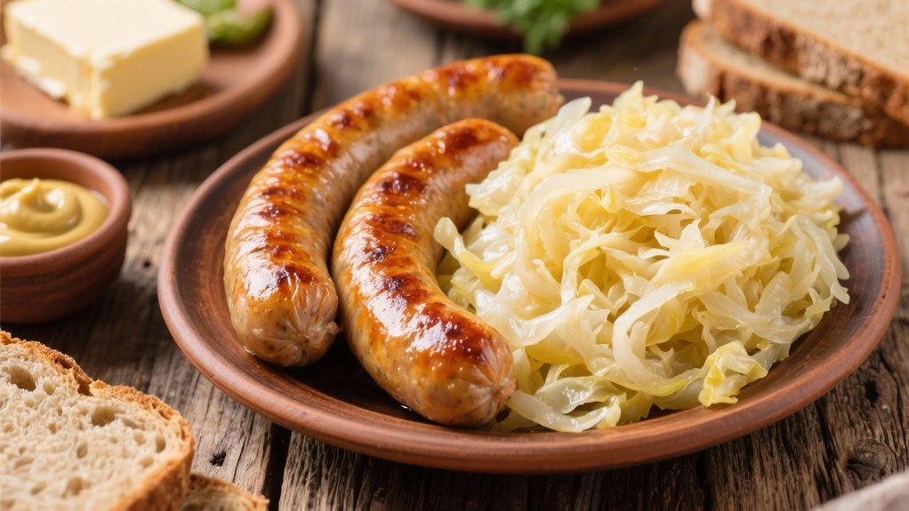 tangy probiotic rich fermented cabbage