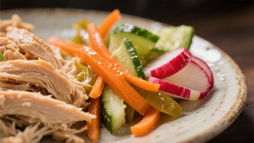 tangy quick pickled vegetables