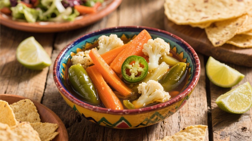 tangy quick pickled vegetables