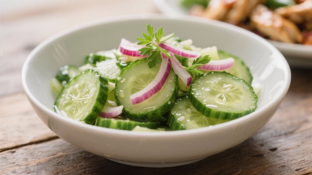 tangy refreshing cucumber salad