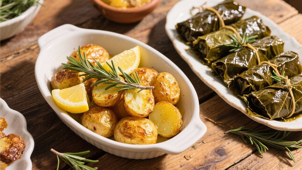 tangy roasted lemon potatoes