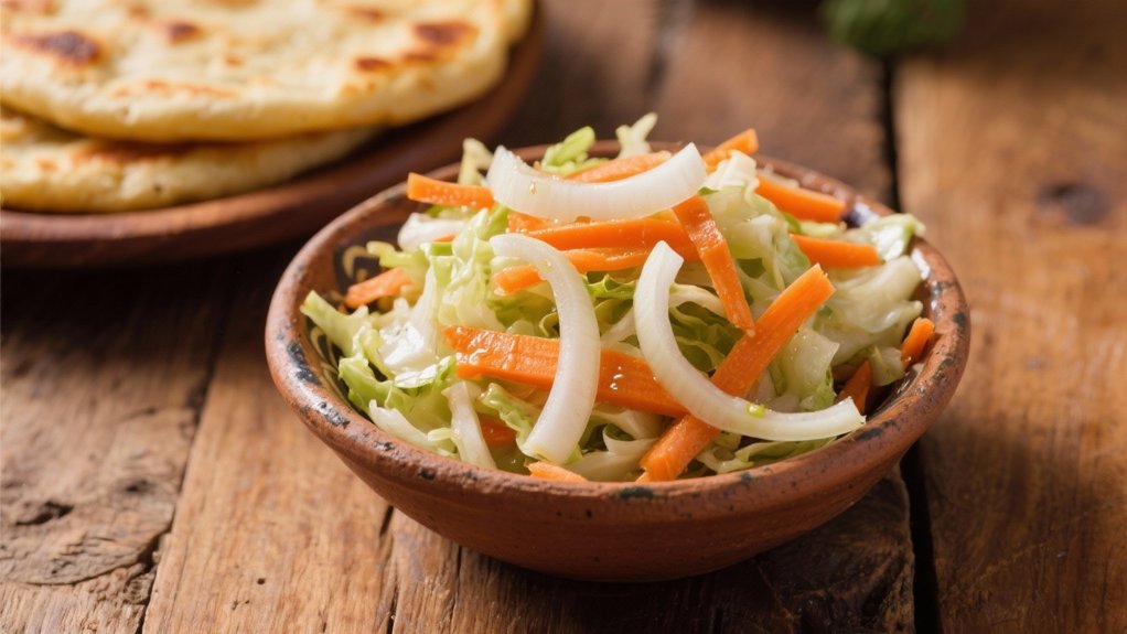 tangy salvadoran cabbage slaw